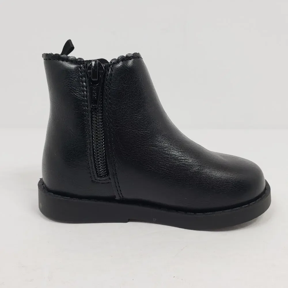 Old Navy Toddler Girls Size 7 Boo Black Side Zip Casual Chelsea Boots